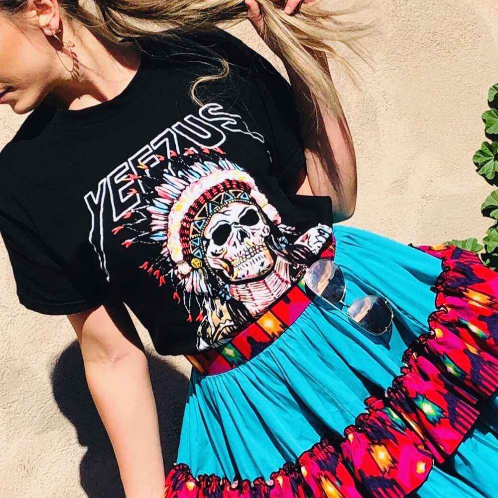 YEEZUS Native American Inspired Black Tee